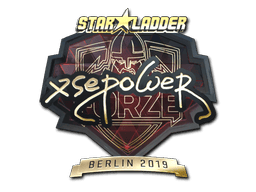 Naklejka | xsepower (złota) | Berlin 2019