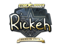 Naklejka | Rickeh (złota) | Berlin 2019