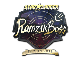 Naklejka | Ramz1kBO$$ (złota) | Berlin 2019
