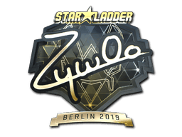 Naklejka | ZywOo (złota) | Berlin 2019