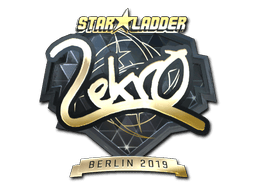 Naklejka | Lekr0 (złota) | Berlin 2019