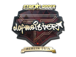 Naklejka | olofmeister (złota) | Berlin 2019