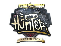 Naklejka | huNter- (złota) | Berlin 2019