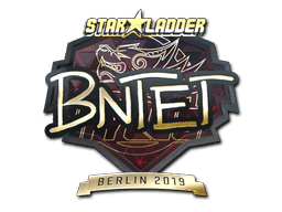 Naklejka | BnTeT (złota) | Berlin 2019