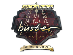 Naklejka | buster (złota) | Berlin 2019
