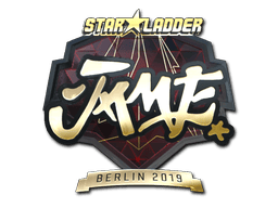 Naklejka | Jame (złota) | Berlin 2019