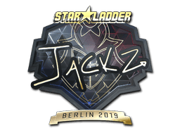 Naklejka | JaCkz (złota) | Berlin 2019