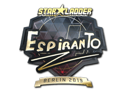 Naklejka | EspiranTo (złota) | Berlin 2019