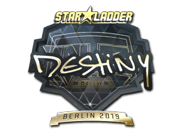 Naklejka | DeStiNy (złota) | Berlin 2019