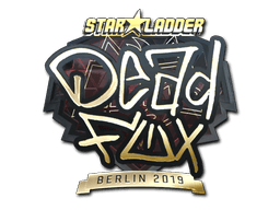 Naklejka | DeadFox (złota) | Berlin 2019
