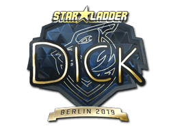 Naklejka | DickStacy (złota) | Berlin 2019