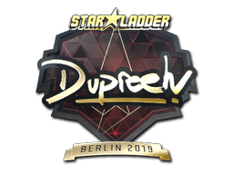 Naklejka | dupreeh (złota) | Berlin 2019