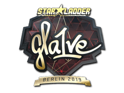 Naklejka | gla1ve (złota) | Berlin 2019