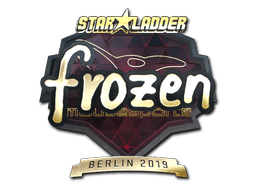 Naklejka | frozen (złota) | Berlin 2019