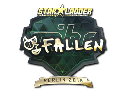 Naklejka | FalleN (złota) | Berlin 2019