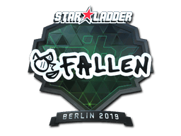 Naklejka | FalleN (foliowana) | Berlin 2019