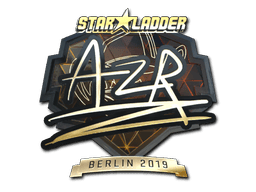Naklejka | AZR (złota) | Berlin 2019