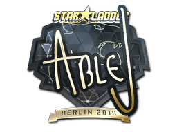 Naklejka | ableJ (złota) | Berlin 2019