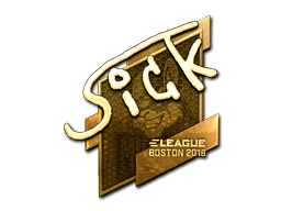 Naklejka | SicK (złota) | Boston 2018