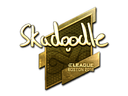 Naklejka | Skadoodle (złota) | Boston 2018