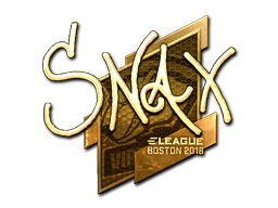 Naklejka | Snax (złota) | Boston 2018