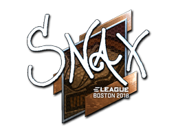 Naklejka | Snax (foliowana) | Boston 2018