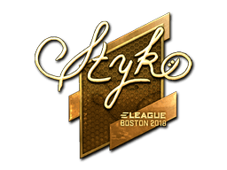 Naklejka | STYKO (złota) | Boston 2018