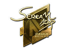 Naklejka | ScreaM (złota) | Boston 2018