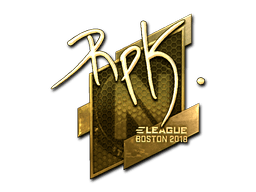 Naklejka | RpK (złota) | Boston 2018