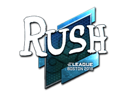 Naklejka | RUSH (foliowana) | Boston 2018