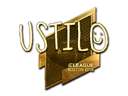 Naklejka | USTILO (złota) | Boston 2018