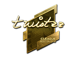 Naklejka | Twistzz (złota) | Boston 2018