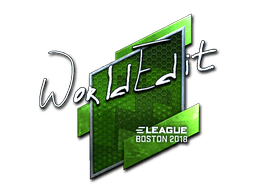 Naklejka | WorldEdit (foliowana) | Boston 2018