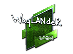 Naklejka | wayLander (foliowana) | Boston 2018