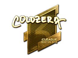 Naklejka | coldzera (złota) | Boston 2018