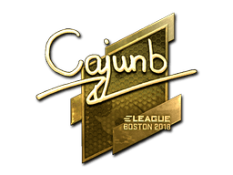 Naklejka | cajunb (złota) | Boston 2018