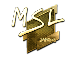 Naklejka | MSL (złota) | Boston 2018