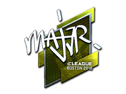 Naklejka | MAJ3R (foliowana) | Boston 2018