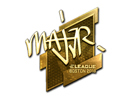 Naklejka | MAJ3R (złota) | Boston 2018