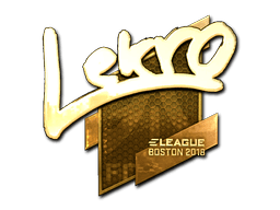 Naklejka | Lekr0 (złota) | Boston 2018