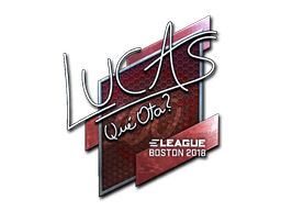 Naklejka | LUCAS1 (foliowana) | Boston 2018