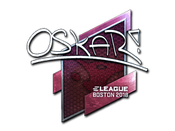 Naklejka | oskar (foliowana) | Boston 2018