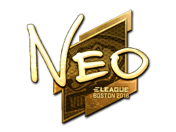 Naklejka | NEO (złota) | Boston 2018