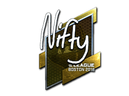 Naklejka | Nifty (foliowana) | Boston 2018