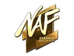 Naklejka | NAF (złota) | Boston 2018