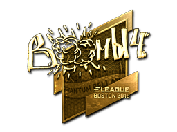 Naklejka | Boombl4 (złota) | Boston 2018
