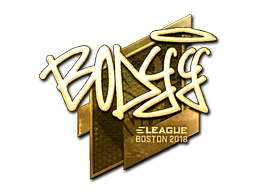 Naklejka | bodyy (złota) | Boston 2018
