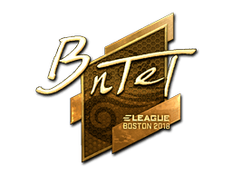 Naklejka | BnTeT (złota) | Boston 2018