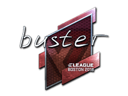 Naklejka | buster (foliowana) | Boston 2018