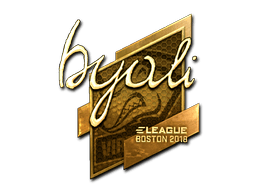 Naklejka | byali (złota) | Boston 2018